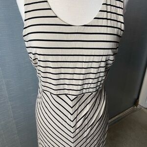 Striped Black and White Dress